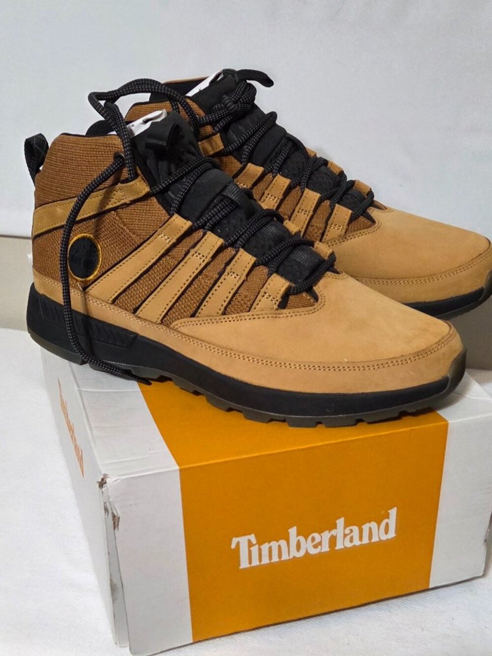 Timberland Euro Trekker Mid Wheat Nubuck Boots Size 11